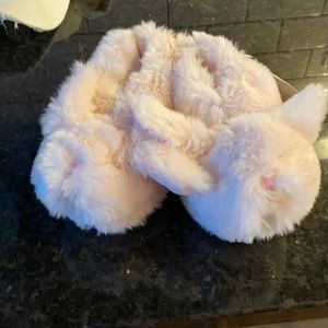 Pottery barn Kids/toddler pink 6-9 bunny slippers